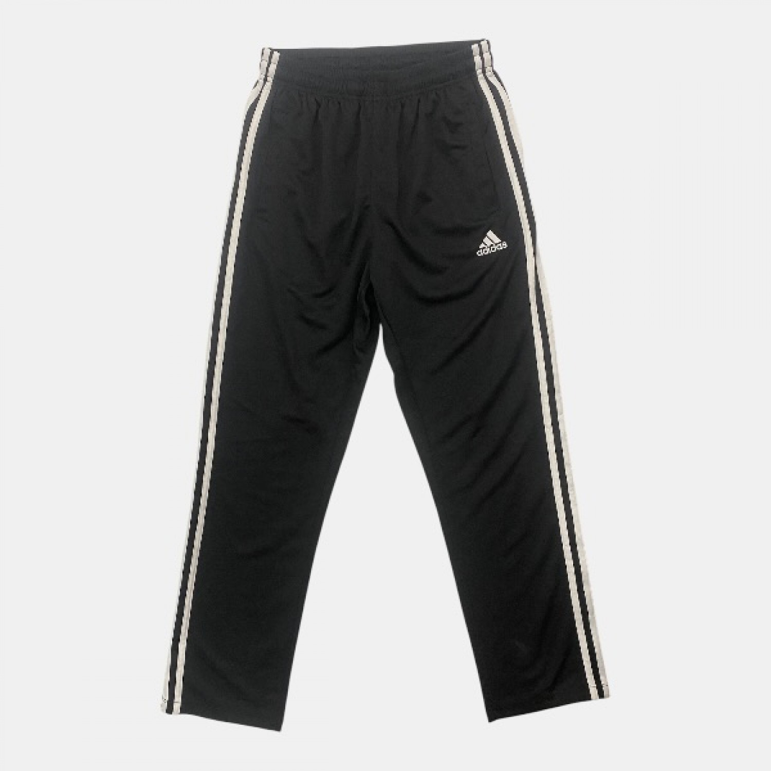 Adidas Training Pants Black 3-Stripes Pre Owned
